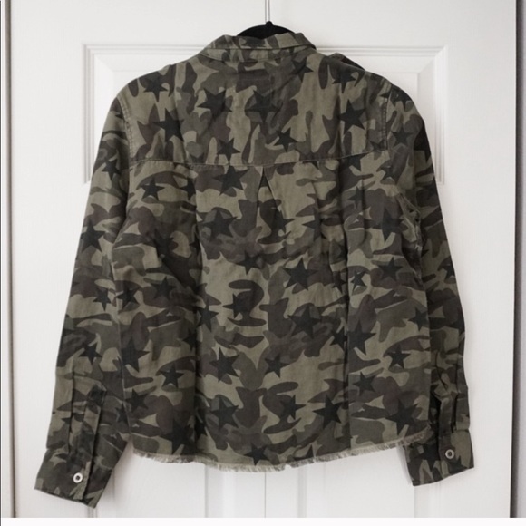 Rails Hendrick Linen Star Camo Military Jacket - Picture 7 of 8